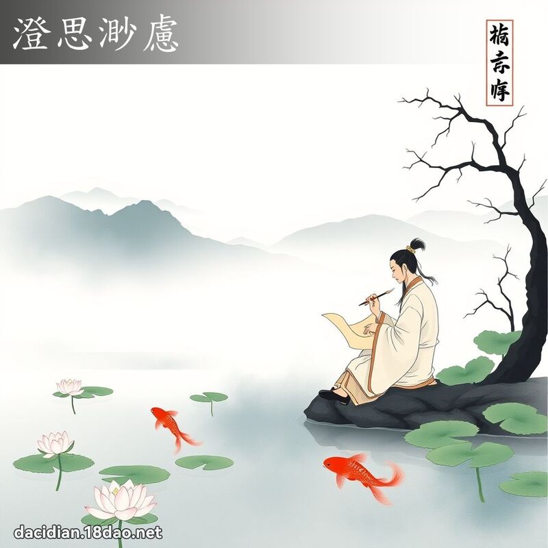澄思渺虑 配图