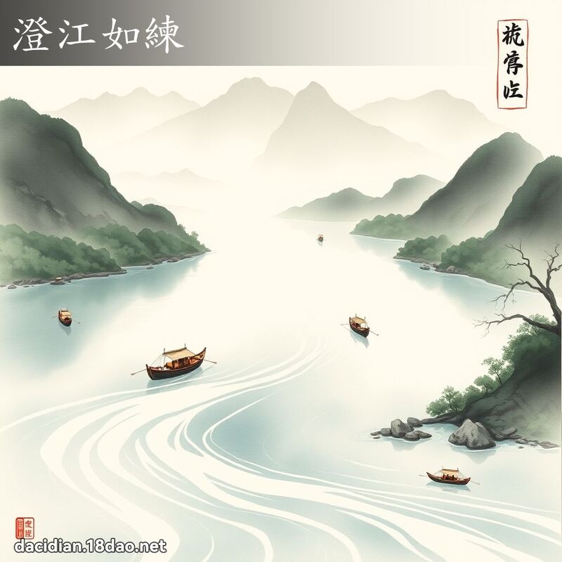 澄江如练 配图