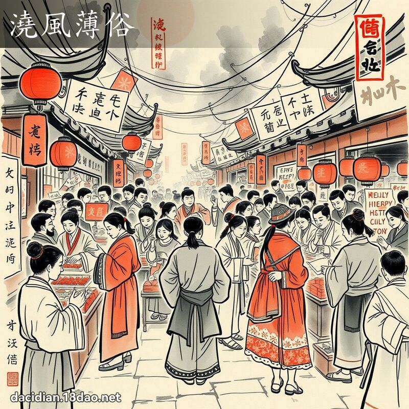浇风薄俗 配图