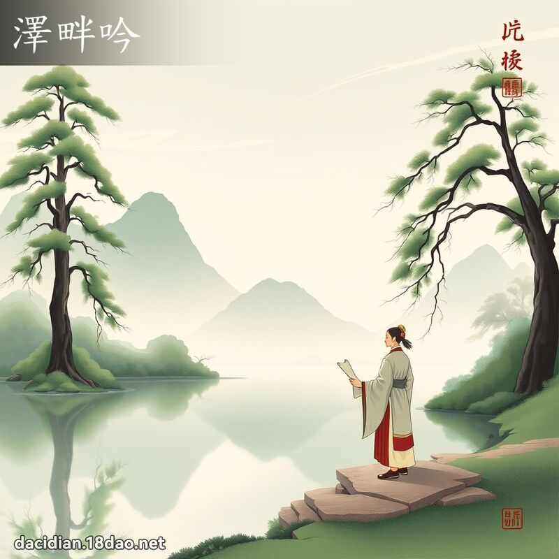 泽畔吟 配图