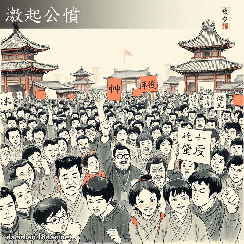 激起公愤 配图