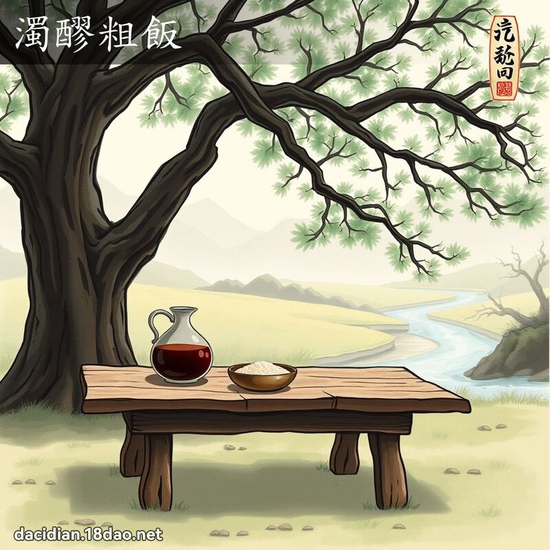 浊醪粗饭 配图