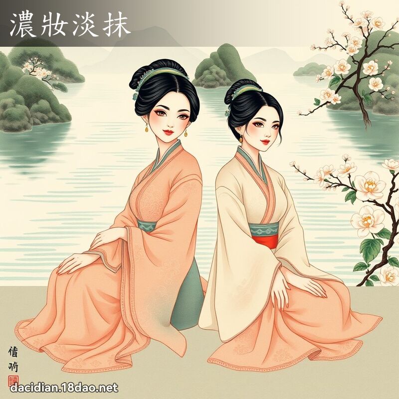 浓妆淡抹 配图