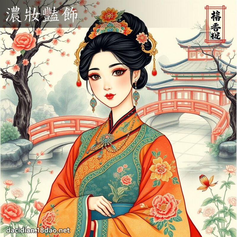 浓妆艳饰 配图