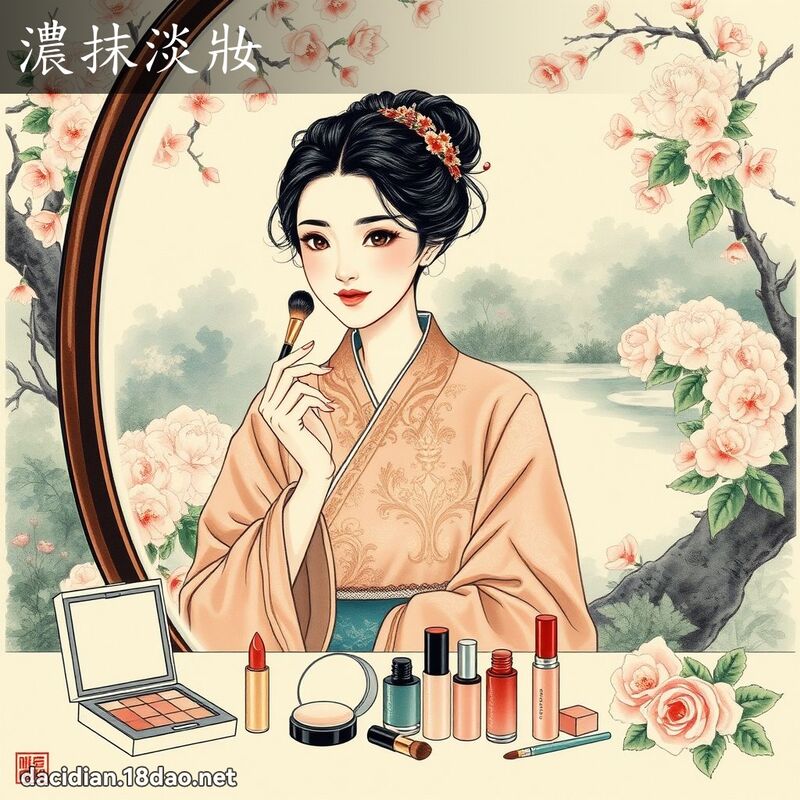 浓抹淡妆 配图