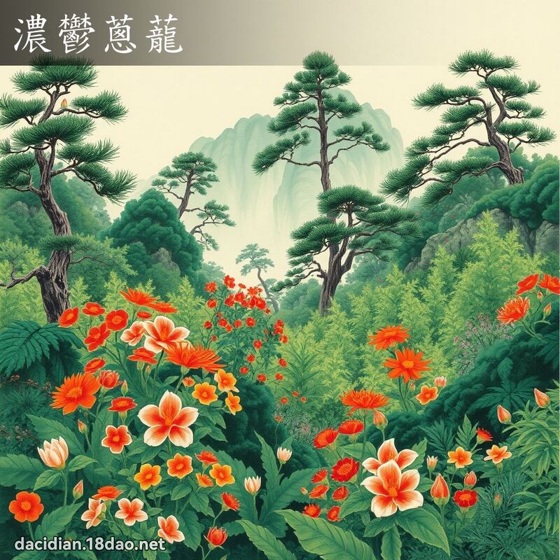浓郁葱蘢 配图