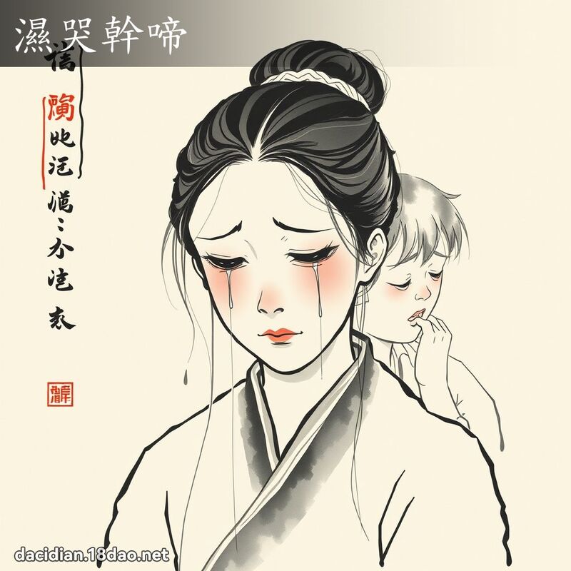 湿哭干啼 配图