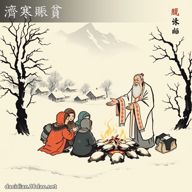 济寒賑贫 配图