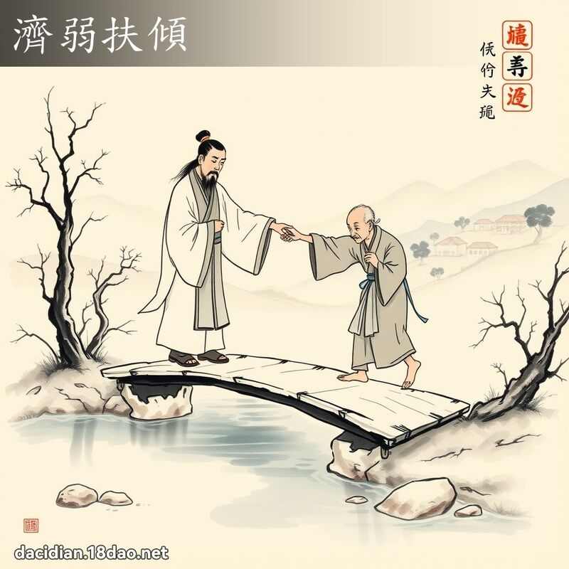 济弱扶倾 配图