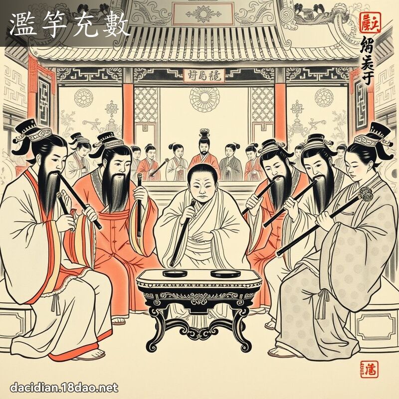 滥竽充数 配图