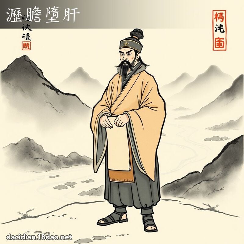 瀝膽墮肝 配图