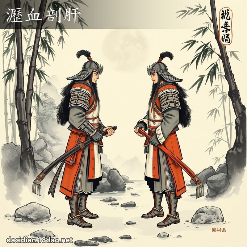 瀝血剖肝 配图