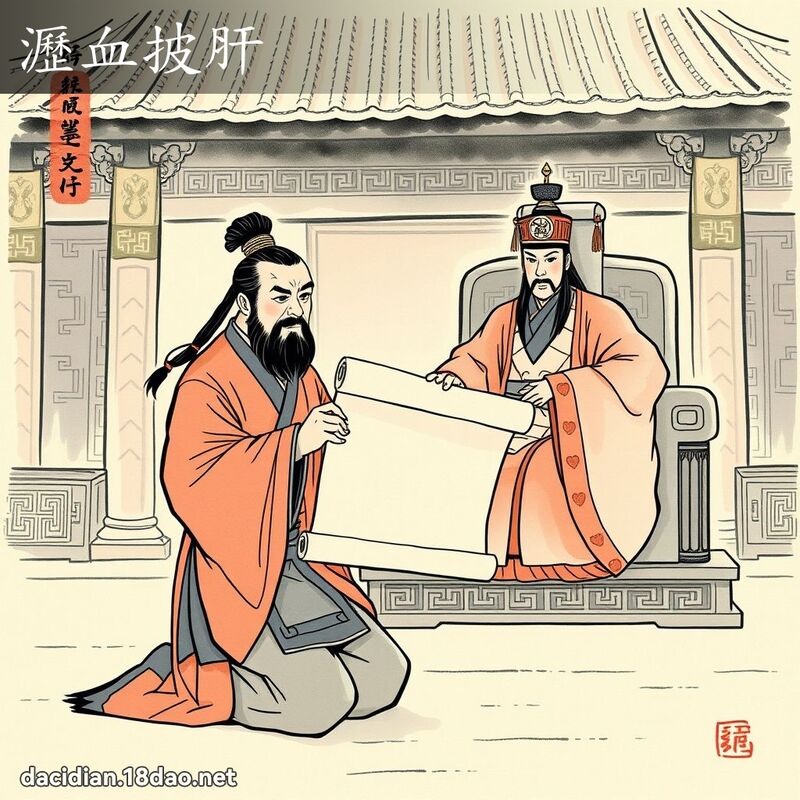 瀝血披肝 配图