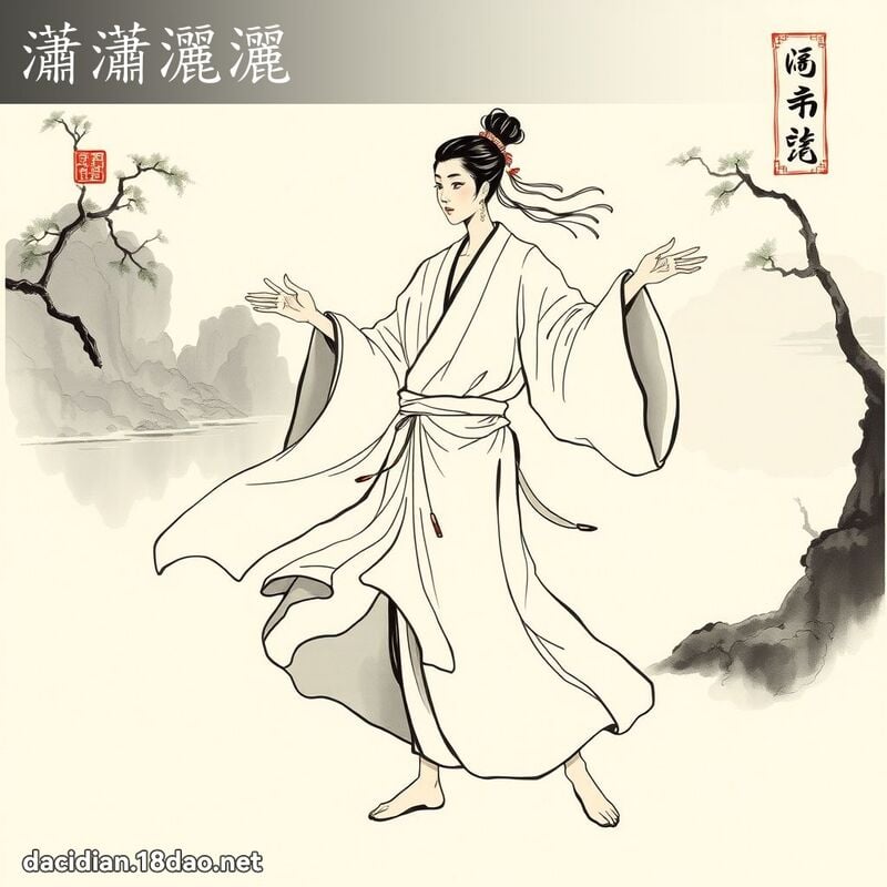瀟瀟灑灑 配图