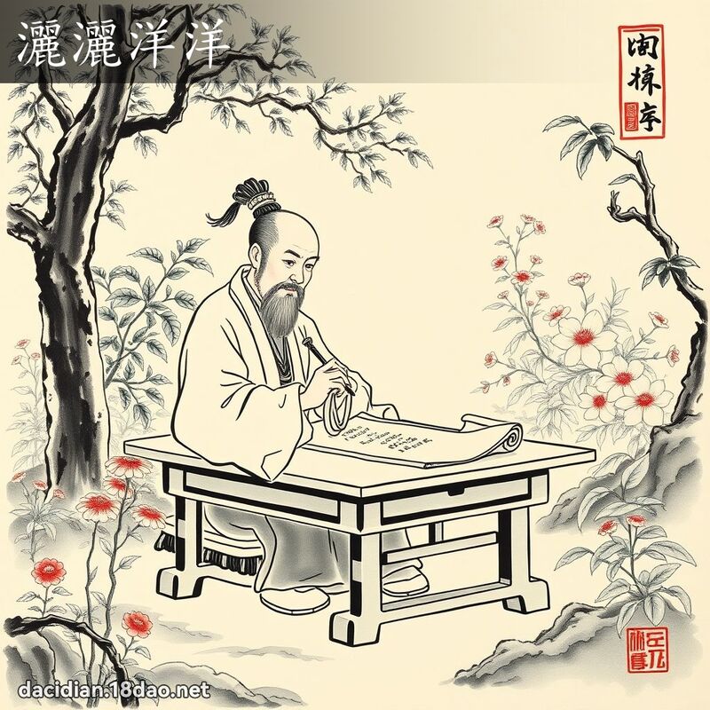 灑灑洋洋 配图