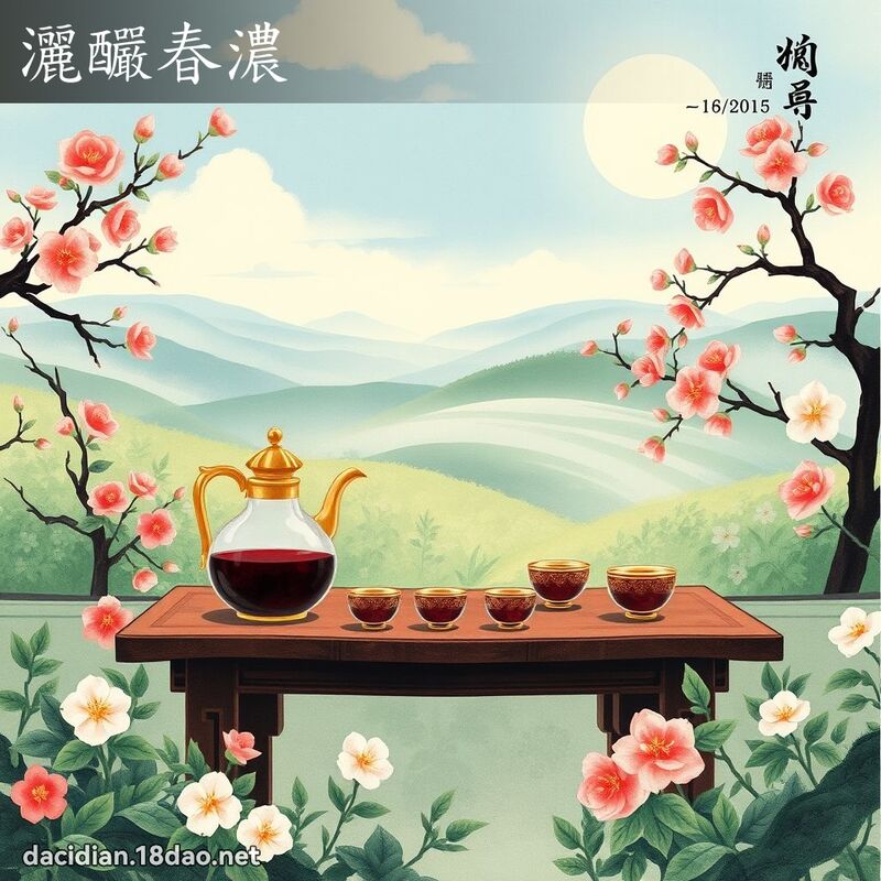 灑釅春濃 配图
