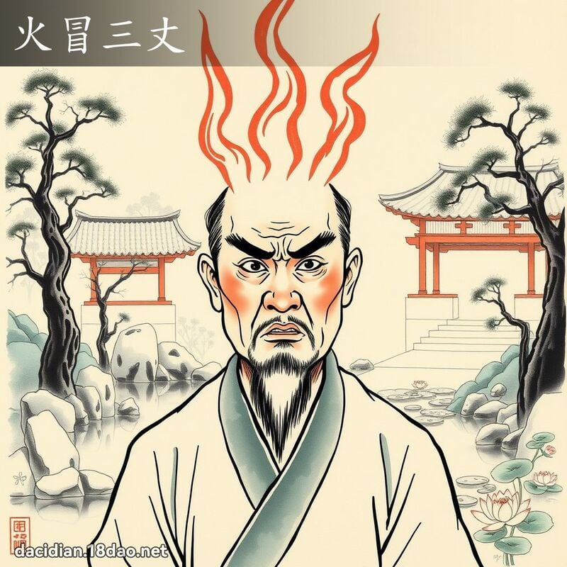 火冒三丈 配图