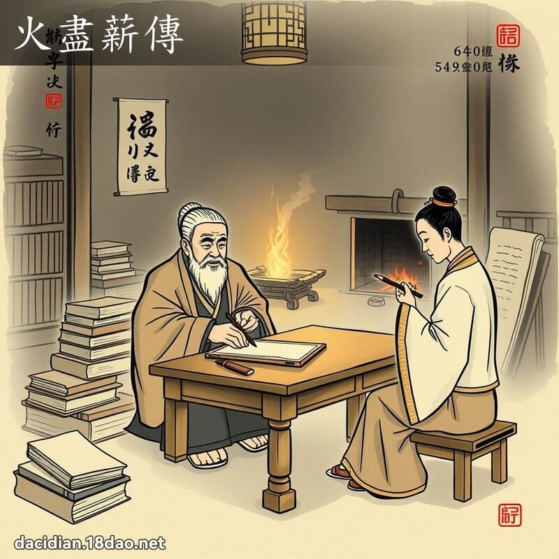火盡薪傳 配图