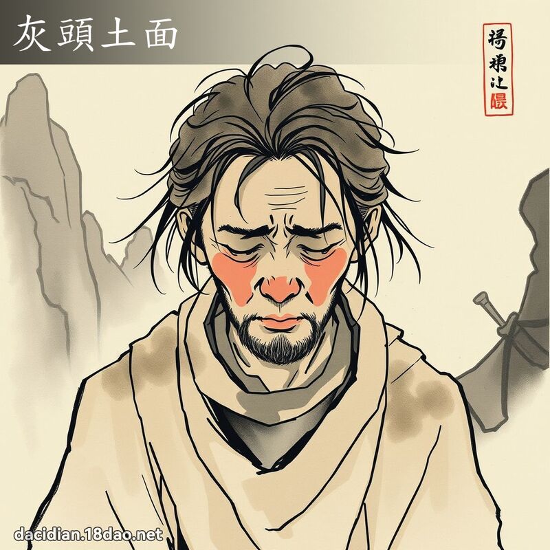 灰頭土面 配图