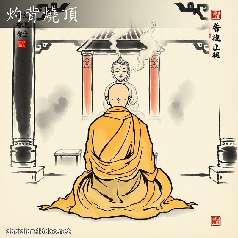 灼背燒頂 配图