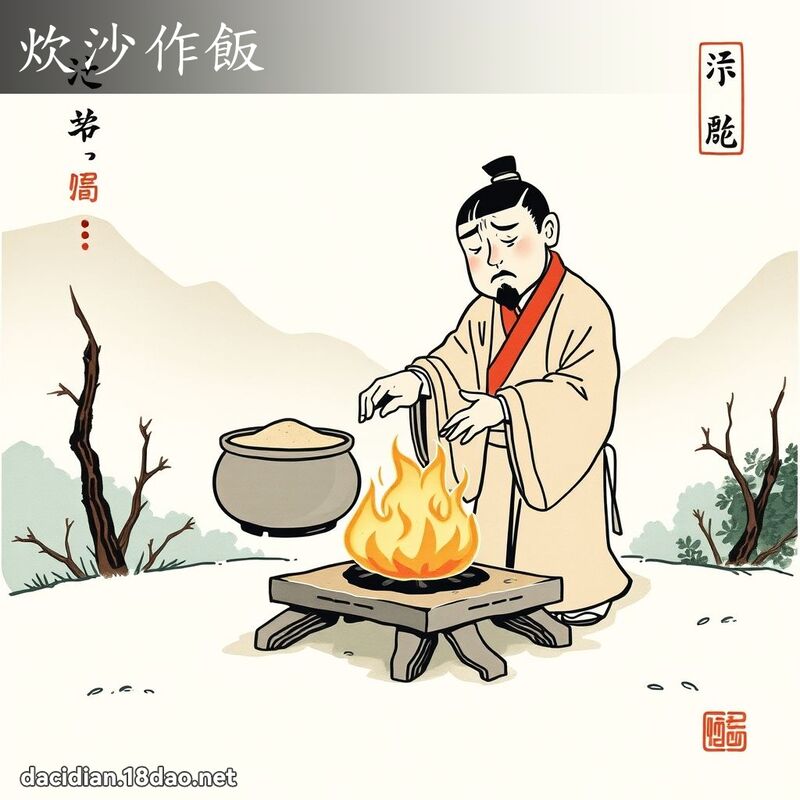 炊沙作飯 配图