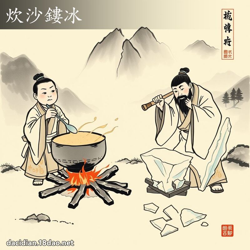 炊沙鏤冰 配图