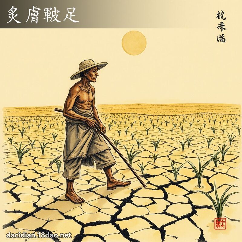 炙膚皸足 配图