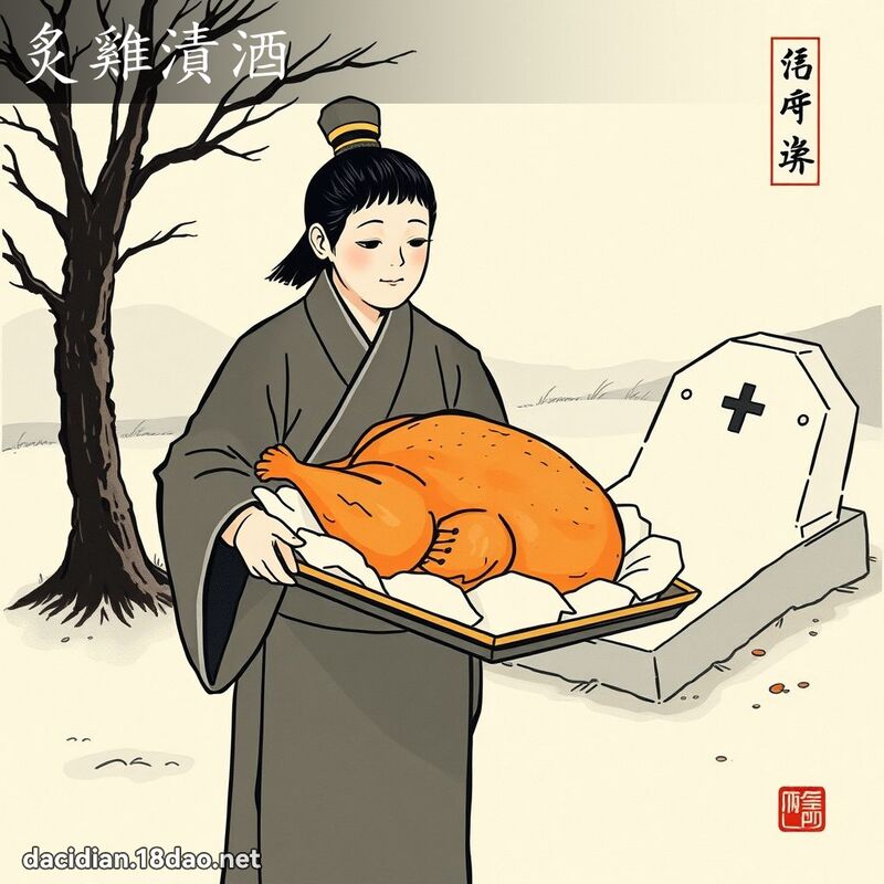 炙雞漬酒 配图