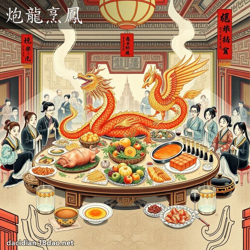 炮龍烹鳳 配图