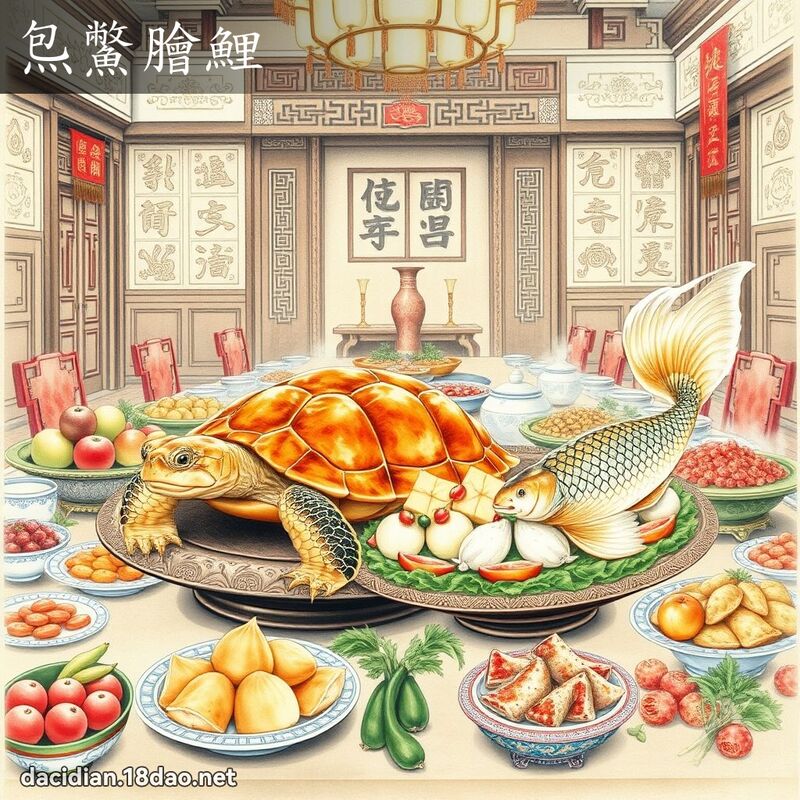 炰鱉膾鯉 配图