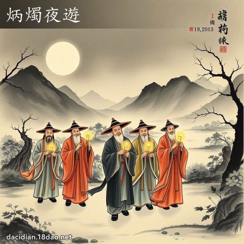 炳燭夜遊 配图