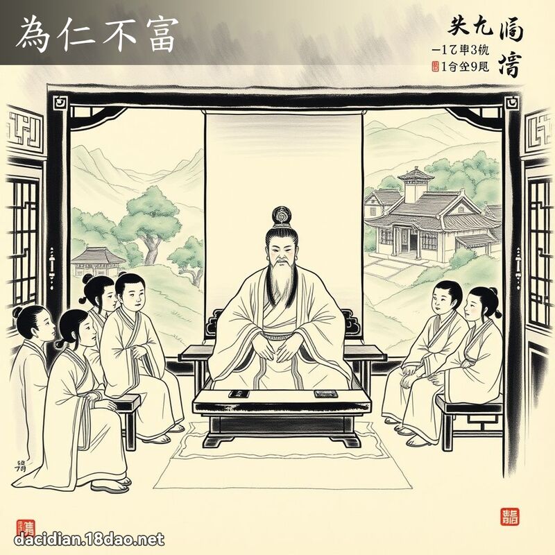 為仁不富 配图