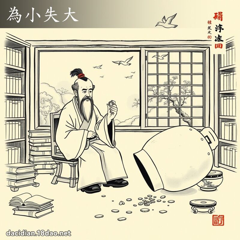 為小失大 配图