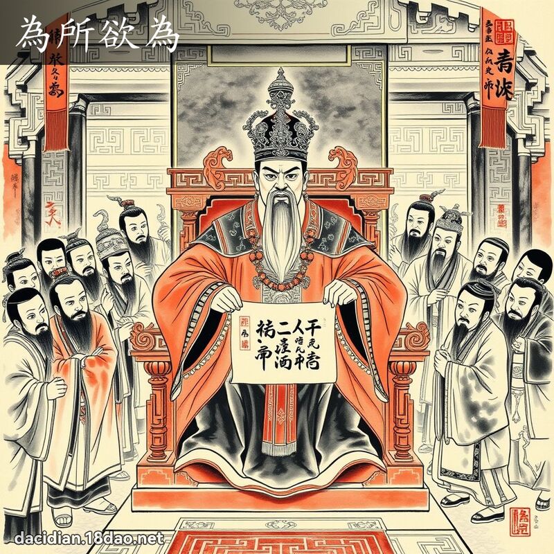 為所欲為 配图