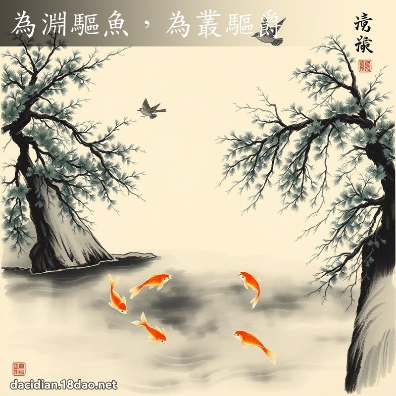 為淵驅魚，為叢驅爵 配图