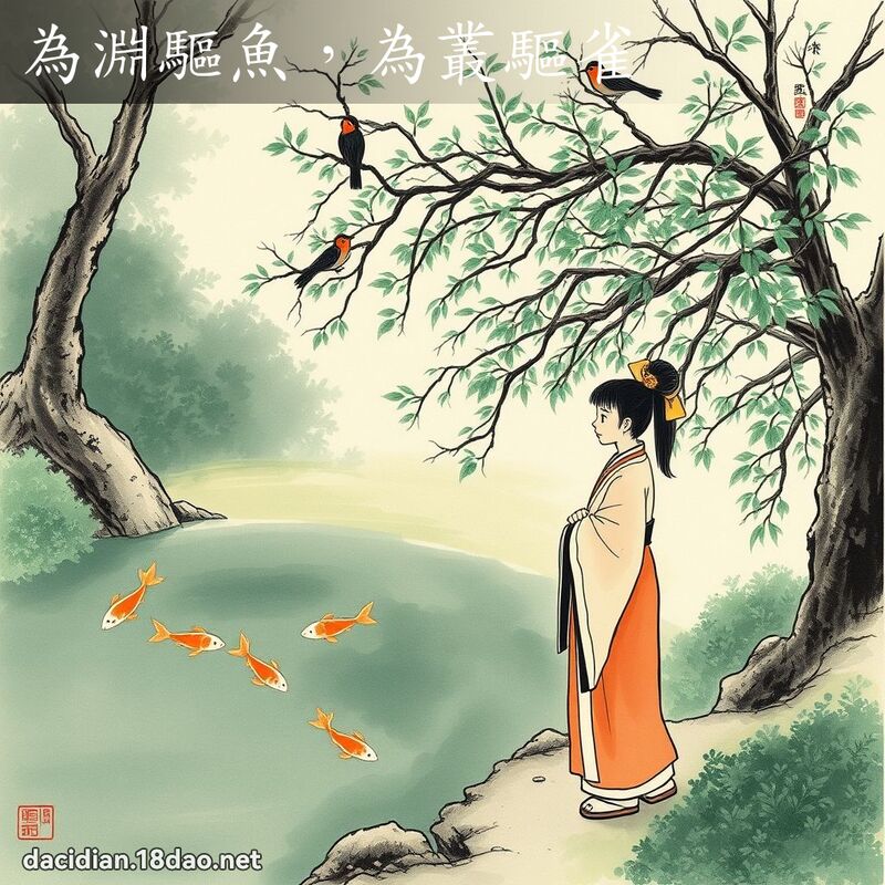 為淵驅魚，為叢驅雀 配图