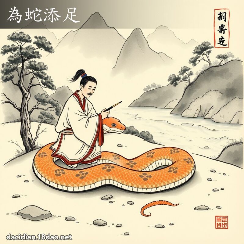 為蛇添足 配图