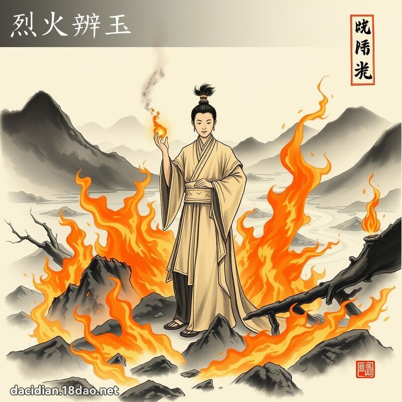 烈火辨玉 配图
