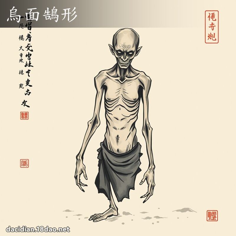 乌面鵠形 配图