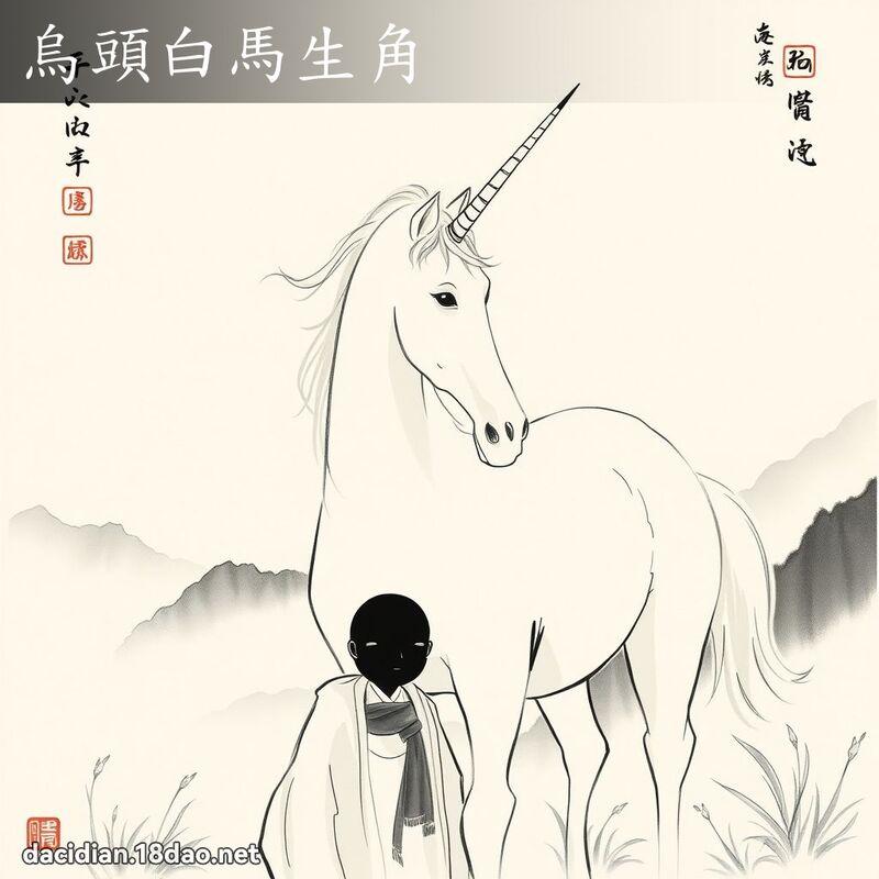 乌头白马生角 配图