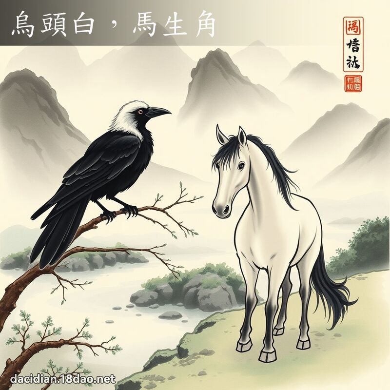 乌头白,马生角 配图