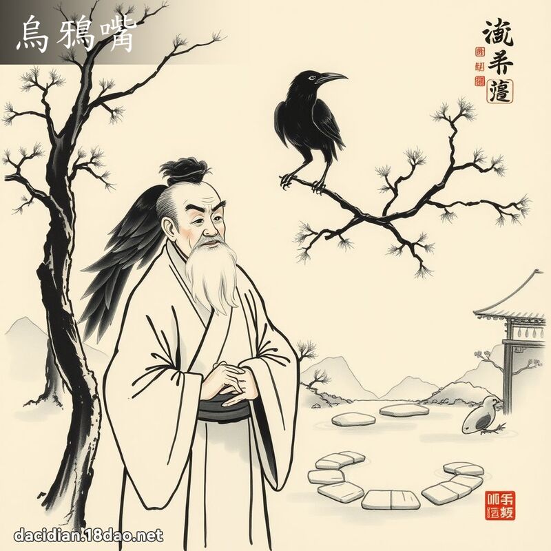 乌鸦嘴 配图