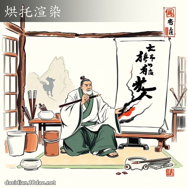 烘托渲染 配图