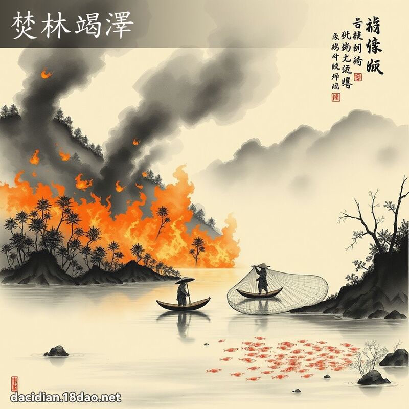 焚林竭泽 配图