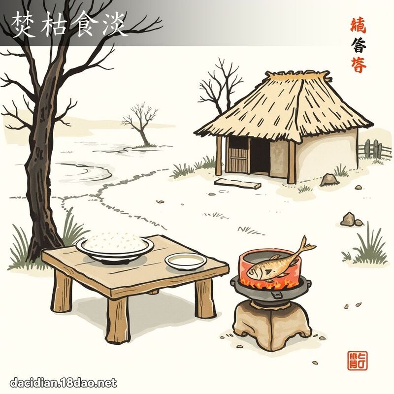 焚枯食淡 配图