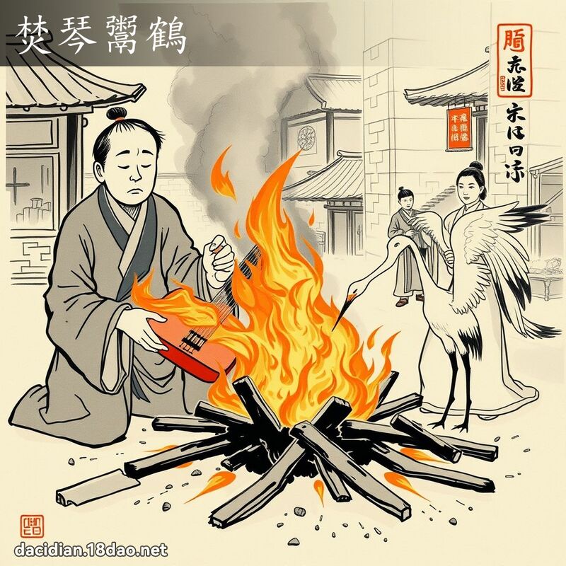 焚琴鬻鹤 配图