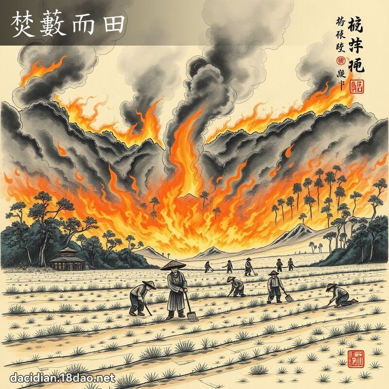 焚藪而田 配图