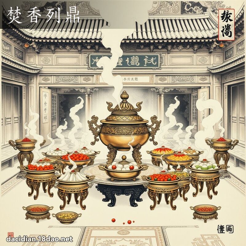 焚香列鼎 配图