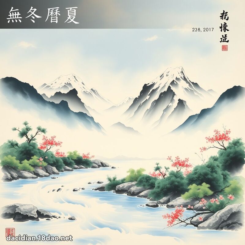 無冬曆夏 配图