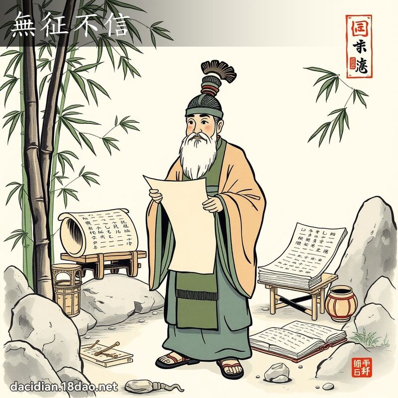 無征不信 配图
